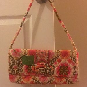 Vera Bradley Knot Just A Clutch Shoulder Bag